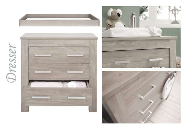 Nursery Furniture & Safety Bordeaux ash 3pc furniture set Pitter Patter Baby NI 5
