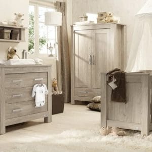 Nursery Furniture & Safety Bordeaux ash 3pc furniture set Pitter Patter Baby NI