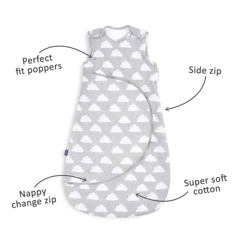 Blankets & Sleeping Bags SnuzPouch Sleeping Bag 2.5 tog – Cloud Nine Pitter Patter Baby NI 6