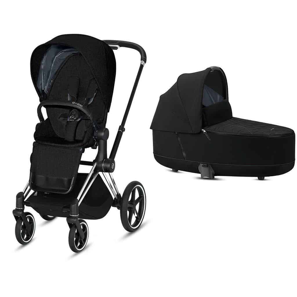 Travel Systems Cybex Priam Chrome chassis – deep black Pitter Patter Baby NI 5