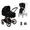 Travel Systems Cybex Priam Chrome chassis – deep black Pitter Patter Baby NI 3