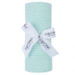 Blankets & Sleeping Bags Babytown Cotton Mint Cellular Blanket Pitter Patter Baby NI 4