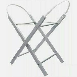 Moses Baskets & Stands Wooden moses basket stand – grey Pitter Patter Baby NI