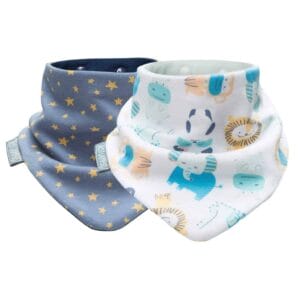 Baby Gifts Midnight Stars and Cheeky Animals Neckerbibs Pitter Patter Baby NI