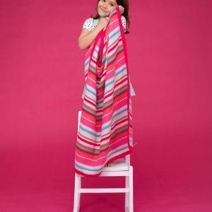 Blankets & Sleeping Bags Cosatto Knitted Stripe Blanket – Pinks Pitter Patter Baby NI