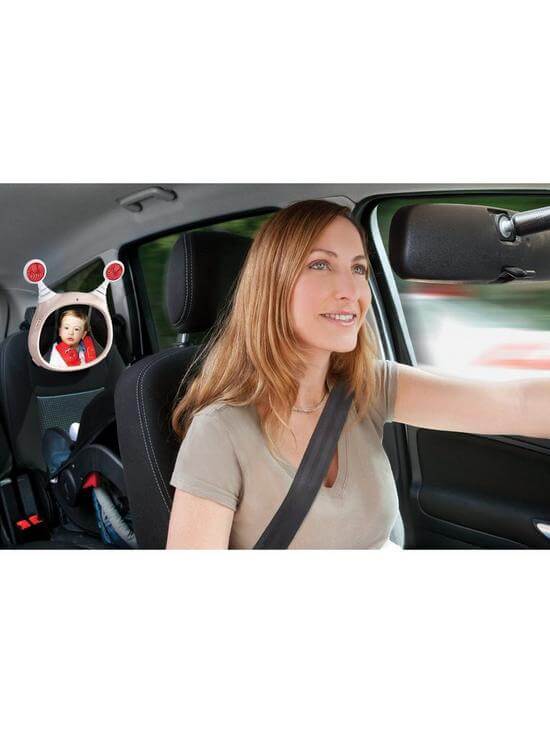 Carseat Accessories & Isofix Bases Oly Car Mirror – Beige Pitter Patter Baby NI 7