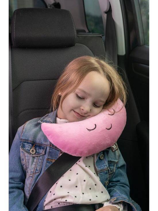 Kids Car Pillow with Head and Neck Support Car Pillow for Kids Car Pillow Head Resting Pillow for Car for Kids Car Accessories for Kids Pink 