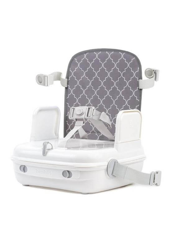 Highchairs Benbat Yummigo Booster/Feeding Seat with Storage Compartments – Grey/White Pitter Patter Baby NI 4