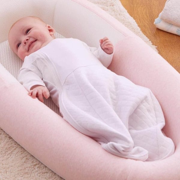 Blankets & Sleeping Bags Swaddle to Sleep Bag – Soft White Pitter Patter Baby NI 6