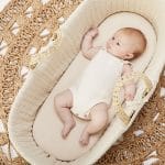 Moses Baskets & Stands NATURAL KNITTED MOSES BASKET & MATTRESS – LINEN Pitter Patter Baby NI 3