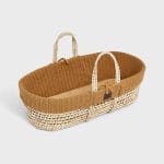 Moses Baskets & Stands NATURAL KNITTED MOSES BASKET, MATTRESS & STAND – HONEY Pitter Patter Baby NI 5