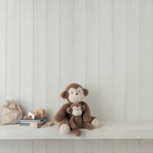 welcome to the world large soft toy monty monkey