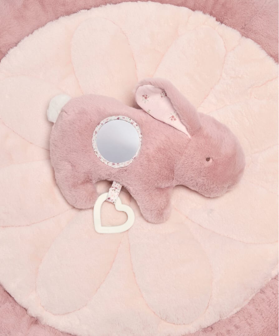 Welcome to the World Bunny Playmat Pink Pitter Patter Nursery