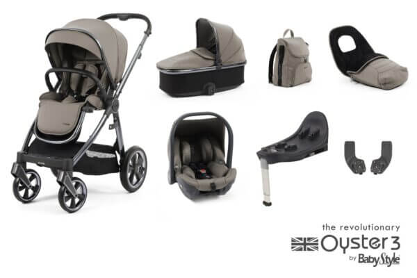 oyster3 luxury bundle with capsule carseat & base